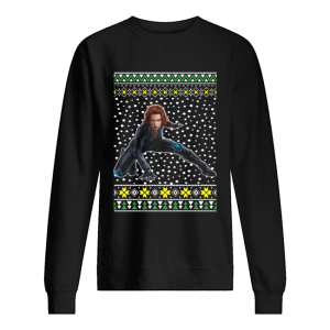 Black Widow Ugly Christmas shirt
