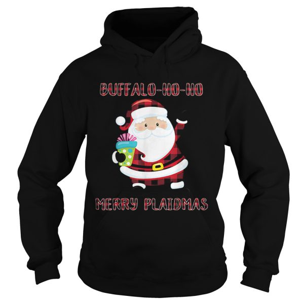 Buffalo Plaid Christmas Santa Claus Ho Ho Ho Meme shirt
