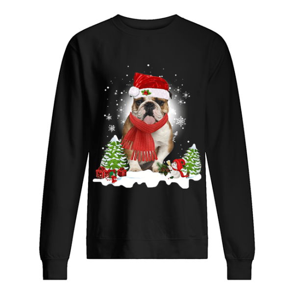 Bulldog Santa Clause Christmas shirt