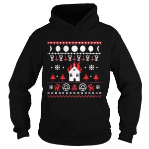 Burning Church Ugly Christmas 2020 shirt 1