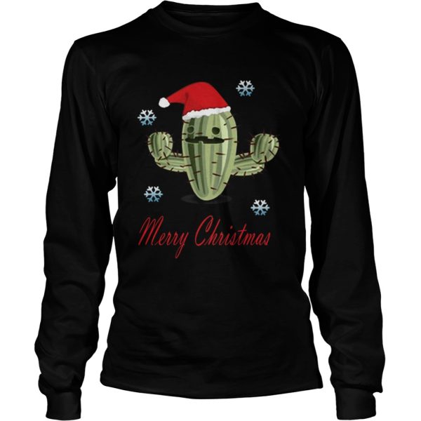 Cactus Santa Merry Christmas Succulent Plants shirt