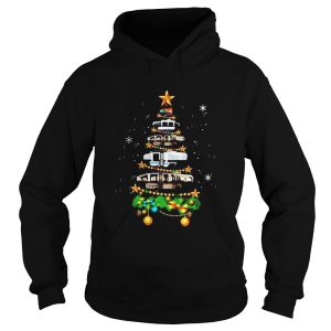 Camping Car Christmas tree shirt