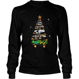 Camping Car Christmas tree shirt
