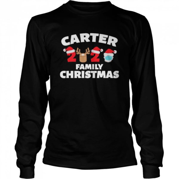 Carter Family Christmas 2020 Matching Santa Clause Mask shirt