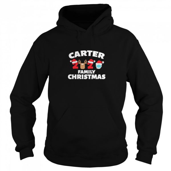 Carter Family Christmas 2020 Matching Santa Clause Mask shirt