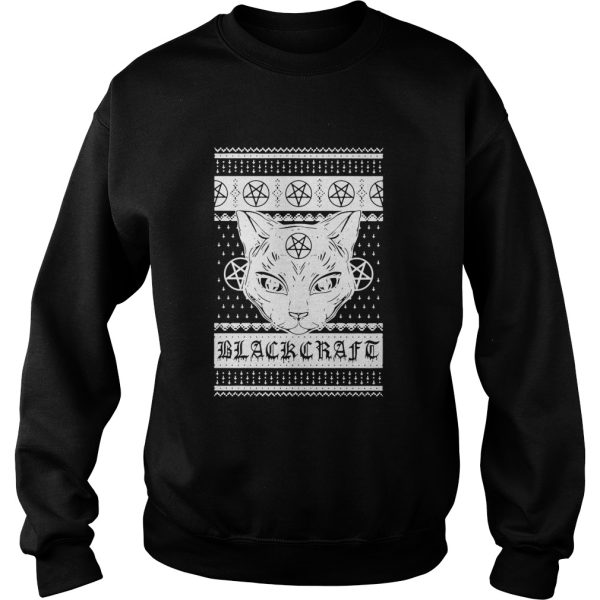 Cat Black Craft Ugly Christmas shirt