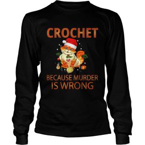Cat Crochet shirt because murder is wrong Crochet shirt Cat Crochet shirt because murder is wrong Crochet shirt