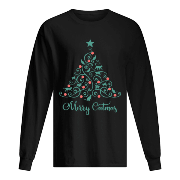 Cat Lover Christmas Gifts Merry Catmas Cats Christmas Tree shirt