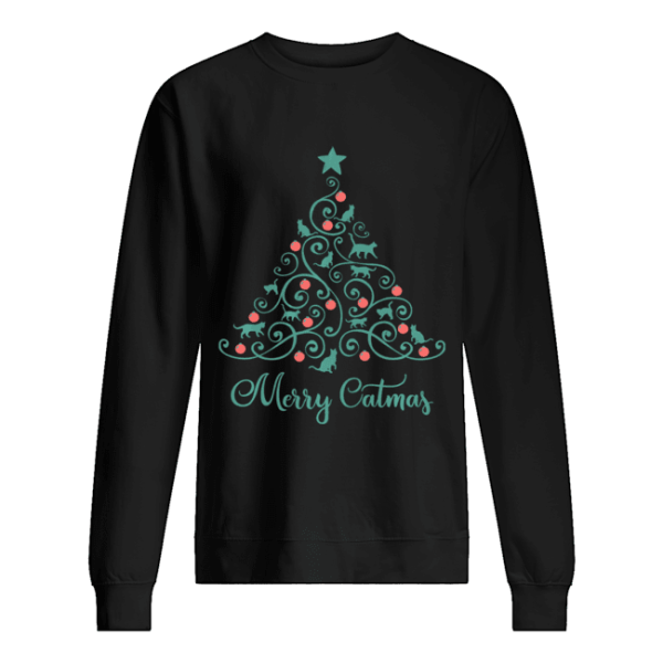 Cat Lover Christmas Gifts Merry Catmas Cats Christmas Tree shirt