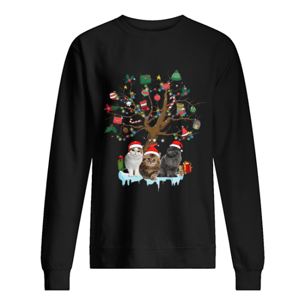 Cat Lover Christmas Tree shirt