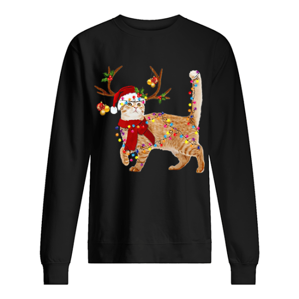 Cat gorgeous reindeer Christmas shirt