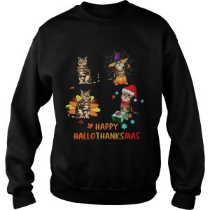 Cats Happy Hallothanksmas shirt 2 Cats Happy Hallothanksmas shirt 3