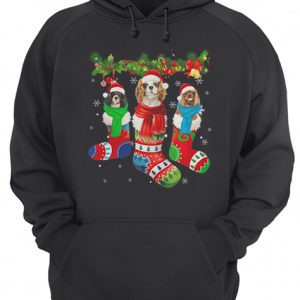 Cavalier King Charles Spaniel in stocking Merry Christmas shirt 2 Cavalier King Charles Spaniel in stocking Merry Christmas shirt 3