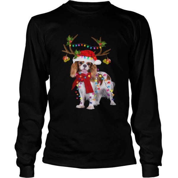 Cavalier King Gorgeous Reindeer light Christmas shirt