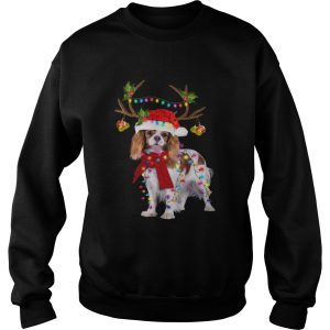 Cavalier King Gorgeous Reindeer light Christmas shirt 2 Cavalier King Gorgeous Reindeer light Christmas shirt 3