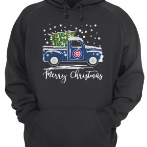 Chicago Cubs Pickup Truck Merry Christmas shirt 3