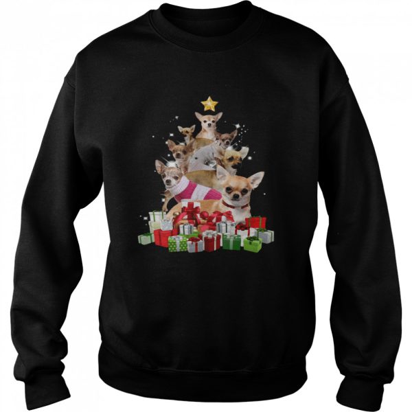 Chihuahua Christmas Tree shirt