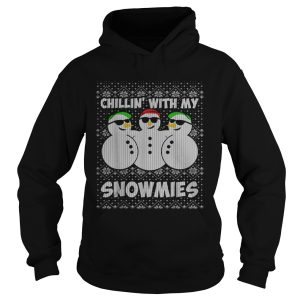 Chillin With My Snowmies Funny Ugly Christmas shirt 1