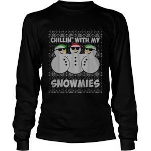 Chillin With My Snowmies Funny Ugly Christmas shirt 1 Chillin With My Snowmies Funny Ugly Christmas shirt 2