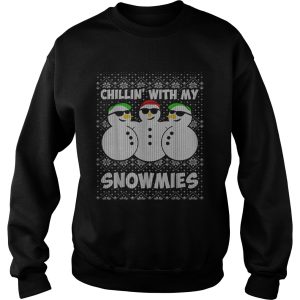 Chillin With My Snowmies Funny Ugly Christmas shirt 2 Chillin With My Snowmies Funny Ugly Christmas shirt 3