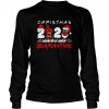 Christmas 2020 Santa Claus Face Mask Celebrated Under Quarantine shirt