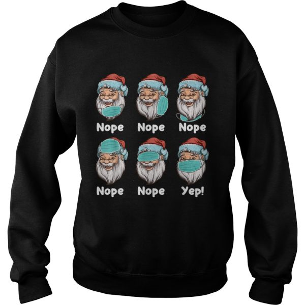 Christmas 2020 Santa Wearing Mask Wrong Xmas shirt