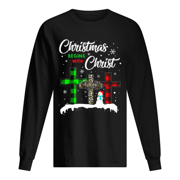 Christmas Begins With Christ Costume Xmas shirt