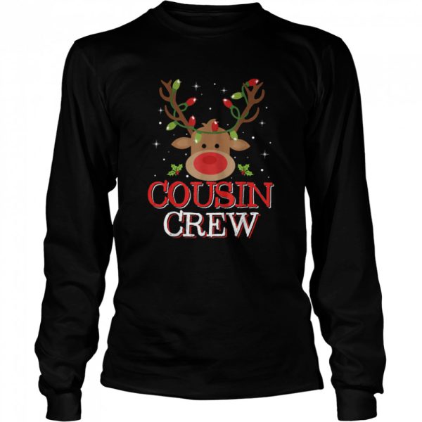 Christmas Cousin Crew Reindeer Matching Pajama shirt