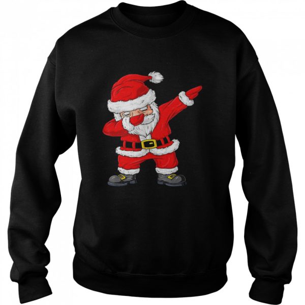 Christmas Dabbing Santa Claus Boys Girls Kids Xmas shirts