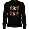 Christmas Dabbing Santa Elf And Friends Boys Dab Xmas shirt