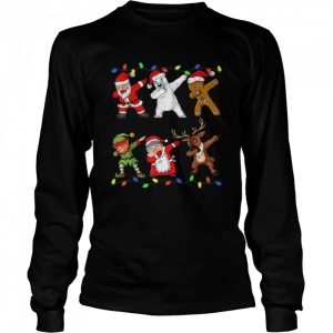 Christmas Dabbing Santa Elf And Friends Boys Dab Xmas shirt 1