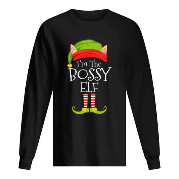 Christmas Family Matching Costume I’m The Bossy Elf Xmas T-Shirt