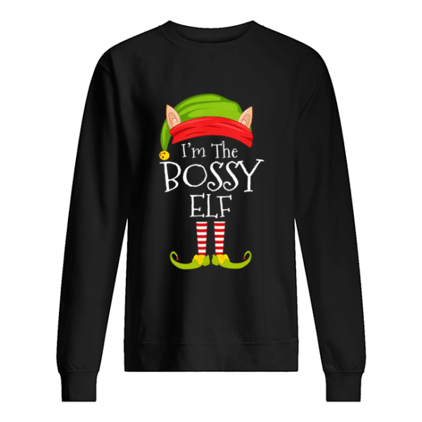 Christmas Family Matching Costume I’m The Bossy Elf Xmas T-Shirt