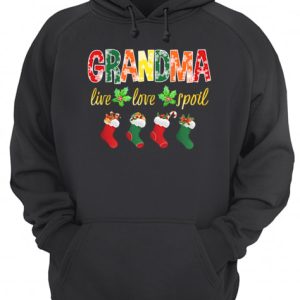 Christmas Grandma Live Love Spoil T Shirt 3