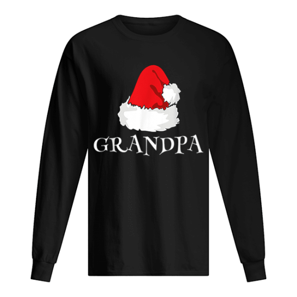 Christmas Grandpa Family Matching Pajama Santa Hat shirt