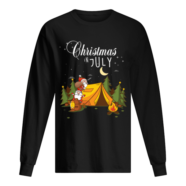 Christmas In July Festival Funny Camping Shirt