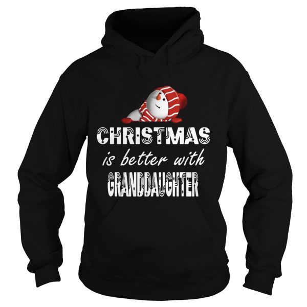 Christmas Is Better Granddaughter shirt