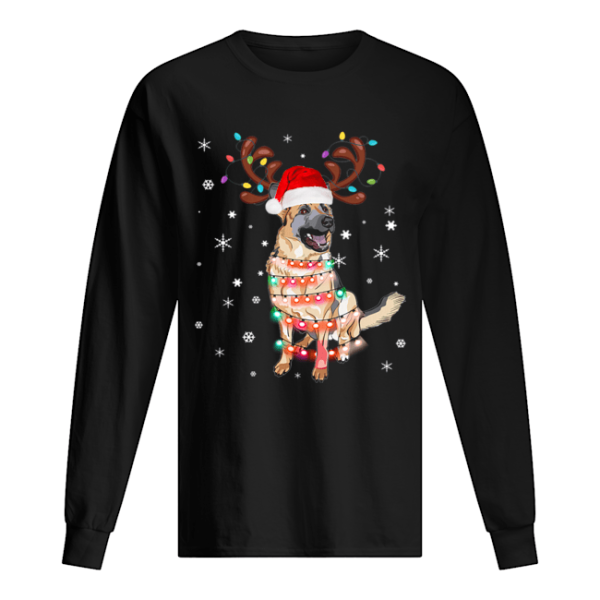 Christmas Lights Australian Shepherd Funny Dog Lovers Gift shirt