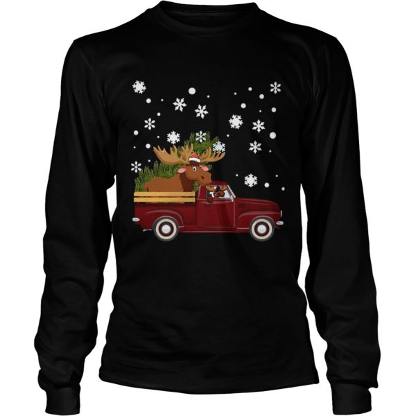 Christmas Moose Car shirt