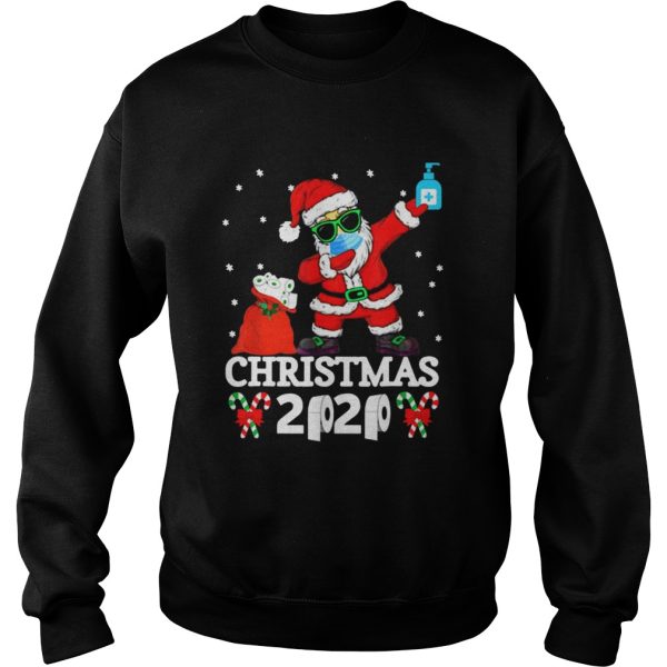 Christmas Quarantine 2020 Pajamas Xmas Dabbing shirt