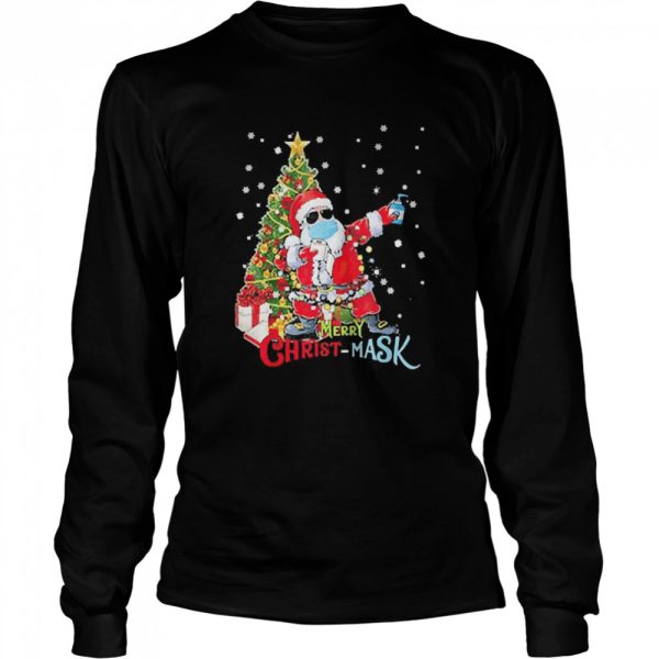 Christmas Santa Dabbing Wearing Mask shirt