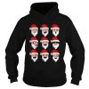 Christmas Santa Emojis Emoticons shirt