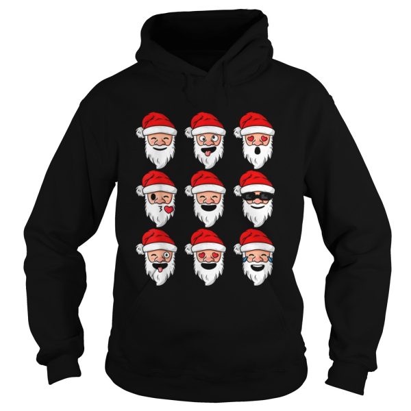 Christmas Santa Emojis Emoticons shirt