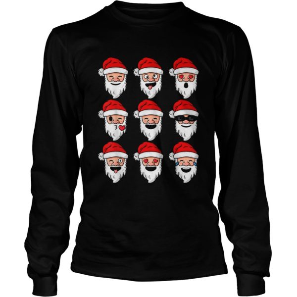 Christmas Santa Emojis Emoticons shirt