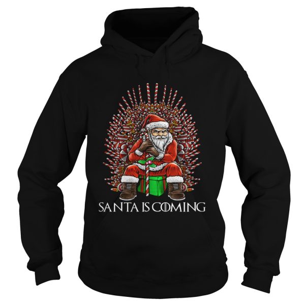 Christmas Santa is coming thone shirt