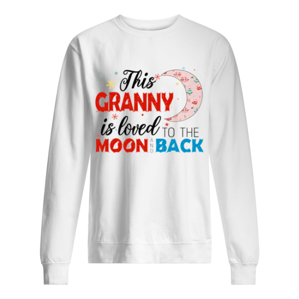 Christmas This Granny Is Loved To The Moon And Back T-Shirt