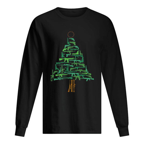 Christmas Tree Green Gun shirt