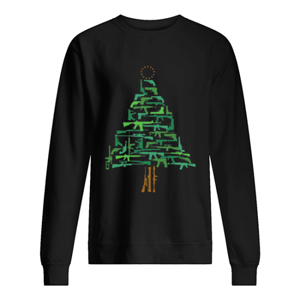 Christmas Tree Green Gun shirt