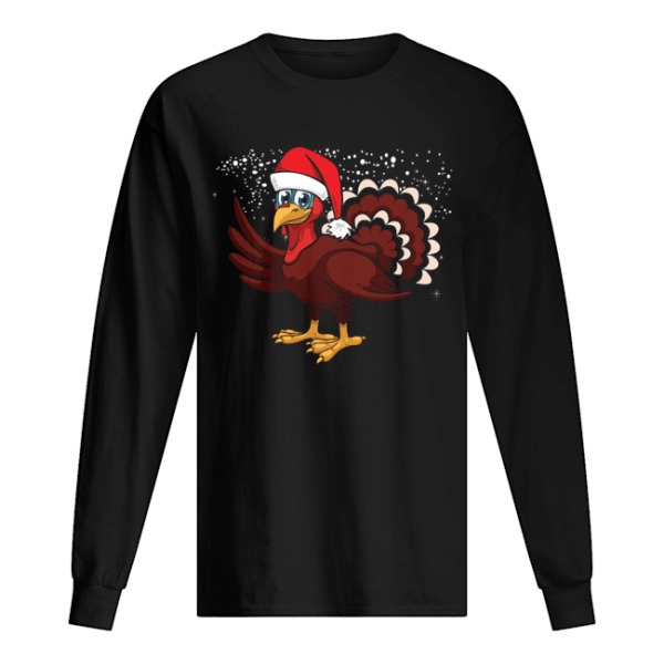 Christmas Turkey Santa Hat Shirt