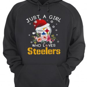 Christmas just a girl who loves Pittsburgh Steelers shirt 3